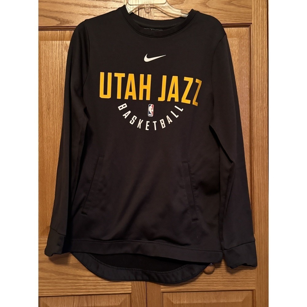 Utah Jazz Basketball Nike NBA Mens Crew Neck Pullover Sweatshirt Size Medium - Picture 2 of 8